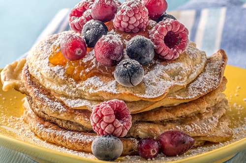 Αφράτα Pancakes με Μαρμελάδα