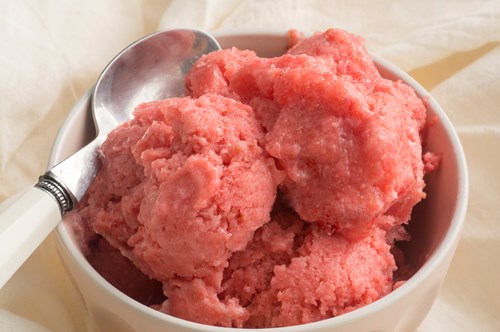 Σορμπέ με Φράουλες, Χωρίς Ζάχαρη