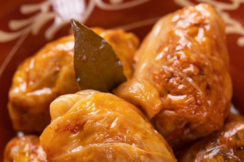 Λαχανοντολµάδες Κοκκινιστοί