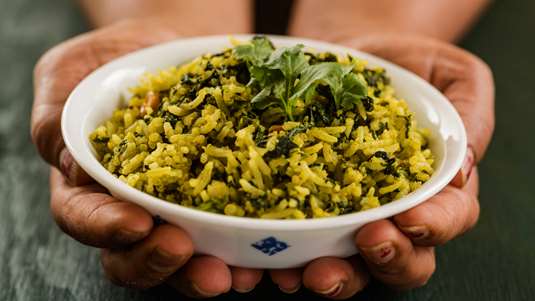 Σπανακόρυζο