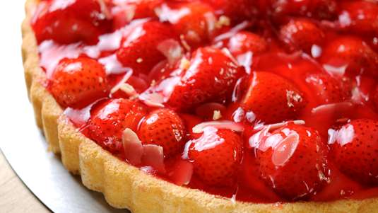 Τάρτα με Φράουλες και Ζελέ