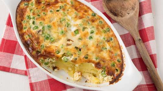 Frittata με Πατάτες και Λαχανικά