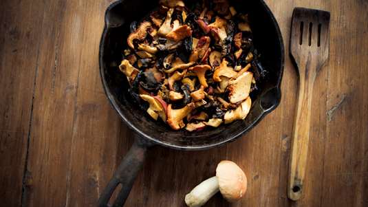 Μανιτάρια στο Τηγάνι