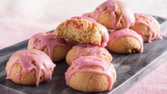 Μπισκότα με Λουκούμι και Ροδόνερο