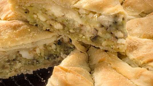 Κολοκυθόπιτα με Ανθότυρο και Μυζήθρα