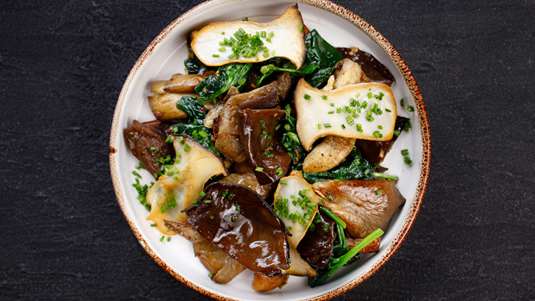 Μελιτζάνες με Μανιτάρια