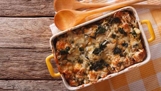 Σουφλέ με Κιμά και Καραμελωμένο Κρεμμύδι