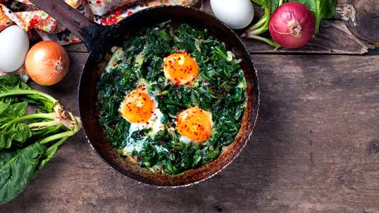 Τηγανιά με Σπανάκι