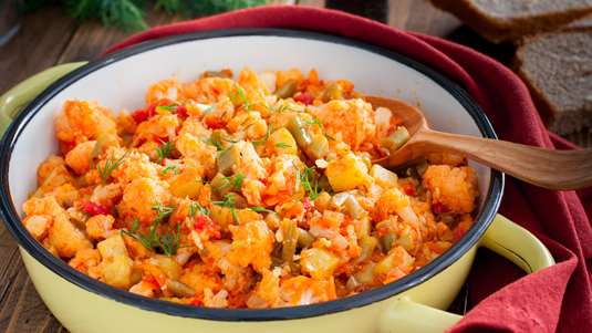 Κοκκινιστό Κουνουπίδι