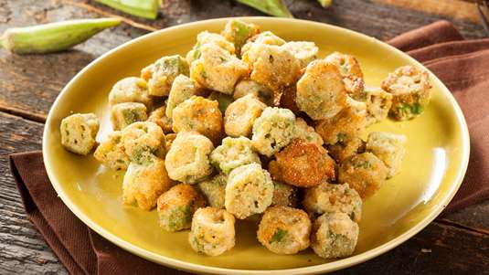 Μπάμιες σαν Ποπ Κορν