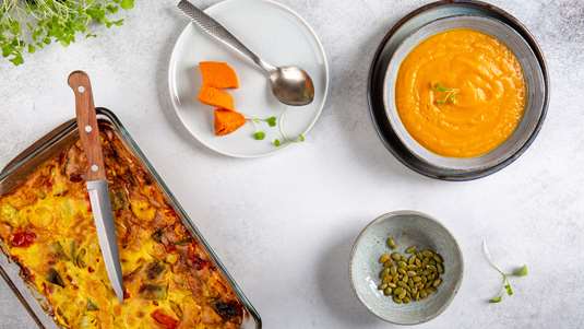 Ομελέτα με Κολοκύθα στο Φούρνο