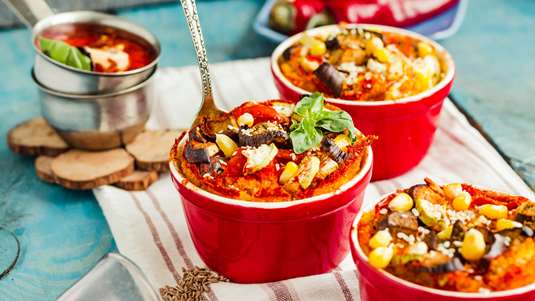 Λαχανικά Φούρνου με Τυρί