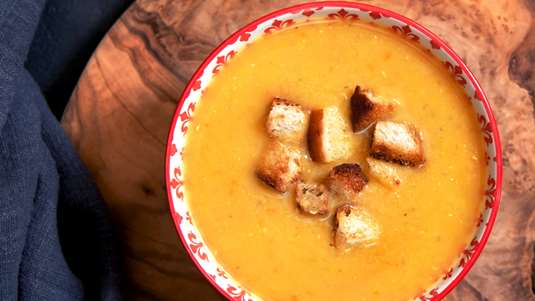 Κολοκυθόσουπα με Φακές