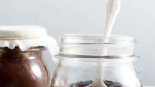 Αιθέρια Κρέμα με Σοκολάτα και Μπανάνα