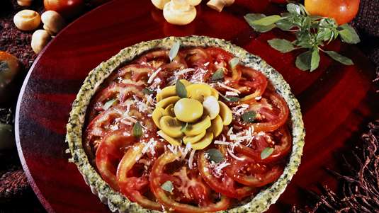 Μανιταρόπιτα με Ντομάτα