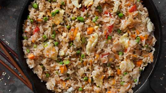 Ρύζι με Πιπεριές και Μανιτάρια