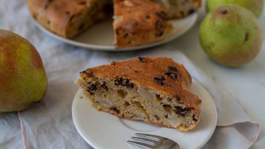 Σοκολατένια Αχλαδόπιτα