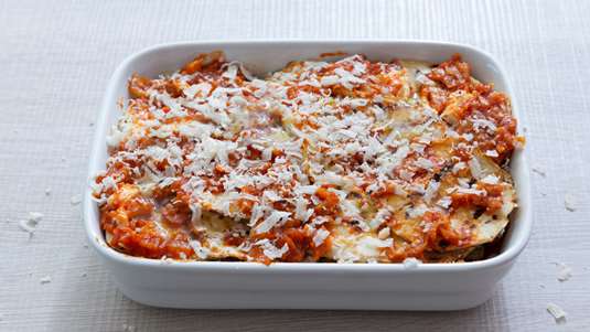 Λαζάνια με Γιαούρτι και Μελιτζάνες