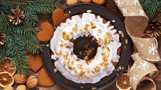 Εύκολο Χριστουγεννιάτικο Κέικ