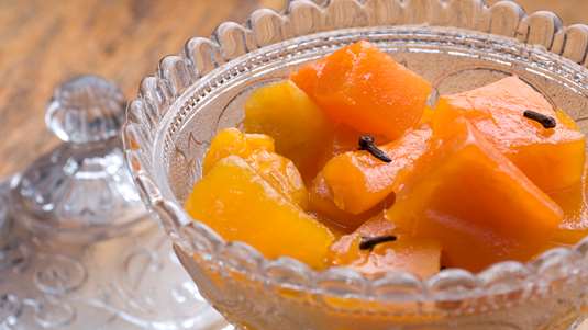 Γλυκό του Κουταλιού Κολοκύθα Κίτρινη με Πετιμέζι