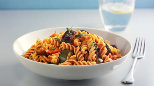 Ζυμαρικά με Μελιτζάνα