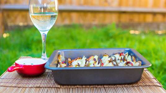 Μπριάμ με Κρέμα Γιαουρτιού-Ανθότυρου