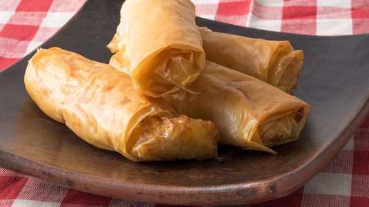 Ρολάκια με Πατάτες, Κασέρι και Ζαμπόν