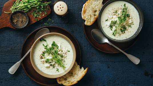 Μπρόκολο και Κουνουπίδι σε Σούπα