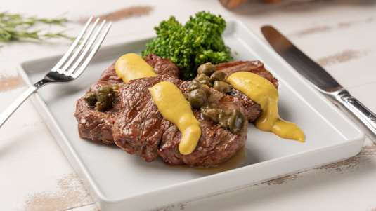 Μπριζόλες με Μουστάρδα και Λεμόνι