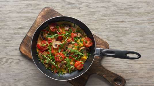 Ομελέτα με Μανιτάρια και Πιπεριά