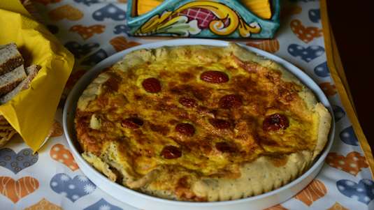 Τάρτα με Κεφτεδάκια