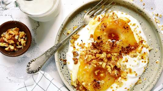 Καραμελωμένα Μήλα και Ανθότυρο