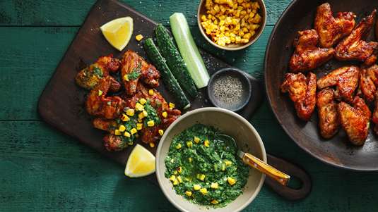 Κοτόπουλο Μπάρμπεκιου στο Τηγάνι