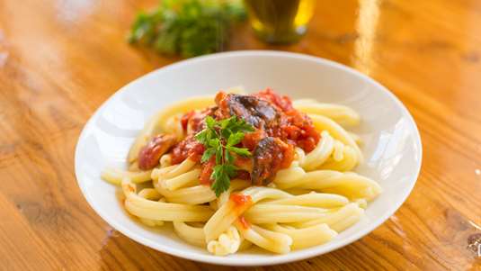 Μακαρονάδα με Ψητές Ντομάτες