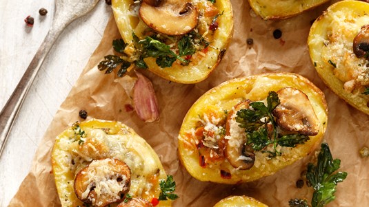 Μανιτάρια με Πατάτες, Γεμιστά