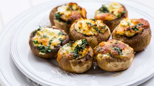 Μανιτάρια με Φέτα στο Φούρνο