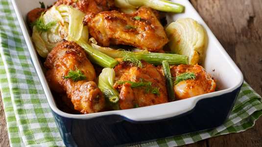 Κοτόπουλο Λεµονάτο µε Μάραθο