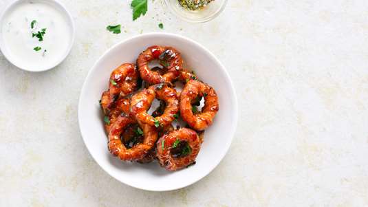 Onion Rings Τυλιγμένα με Μπέικον