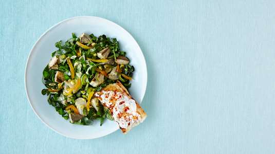 Σαλάτα με Αγκινάρες και Μανιτάρια