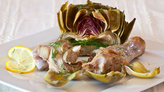 Αρνάκι με Αγκινάρες