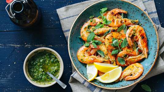 Γαρίδες Κρασάτες