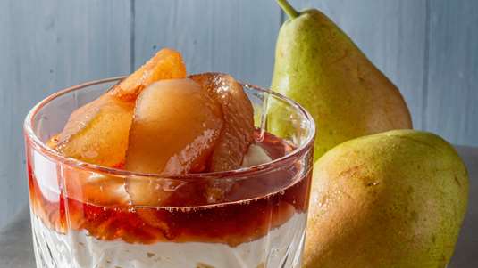 Βανίλια με Αχλάδια Ποσέ