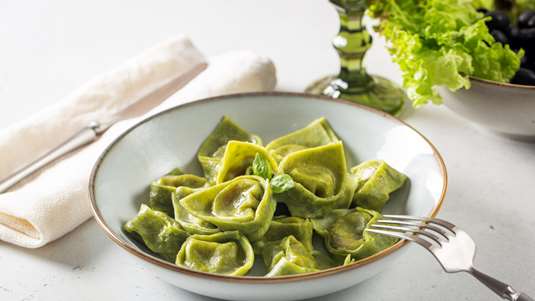 Τορτελίνια με Σπανάκι