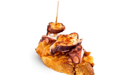 Tapas με Χούμους και Χταπόδι