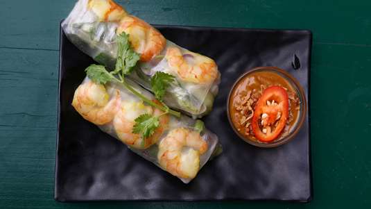 Spring Rolls με Γαρίδες