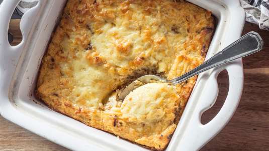 Σουφλέ με Μπακαλιάρο Παστό