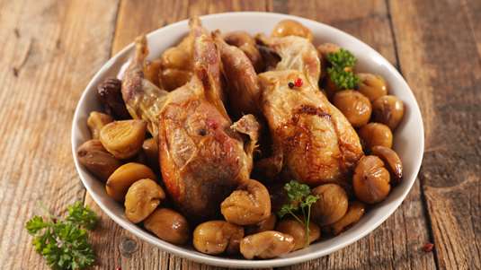 Κοτόπουλο με Κάστανα