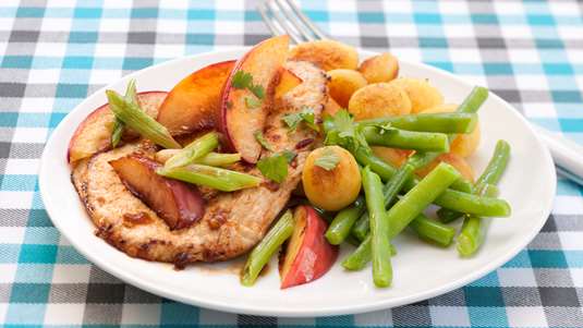 Μοσχαράκι με Ροδάκινα ή Βερίκοκα