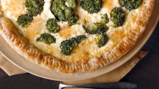 Τάρτα με Μπρόκολο και Ζαμπόν