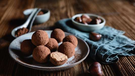 Τρουφάκια με Κάστανο